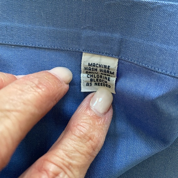 RALPH LAUREN BLUE DRESS SHIRT Size 16.5 - 34  Casual Long Sleeve Button Down - Picture 9 of 12